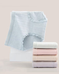 Multi-Pack Women's Mid-Waist Lace Striped Heart Antibacterial Cotton Panties