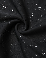 Shimmering Mesh Floral Embroidery Patchwork Round Neck Long Sleeve Bodycon Dress