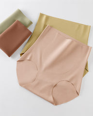 High-waisted Tummy-control Seamless 7A  Antibacterial Breathable Underwear