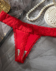 Sexy Pure Cotton Lace Low-rise Seamless Thong