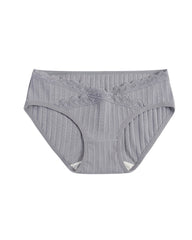 Lace-trimmed Pure Cotton Breathable Comfort Stretch Briefs