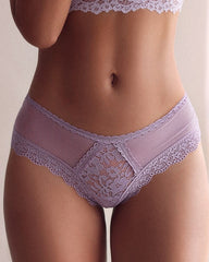 Lace Criss-cross Strap Sheer Low-waist Women's Panties
