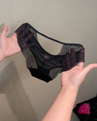 Sexy Lace Mesh Sheer Cutout Panties