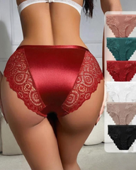 Women's High-waisted Floral Lace Breathable Comfortable Panties