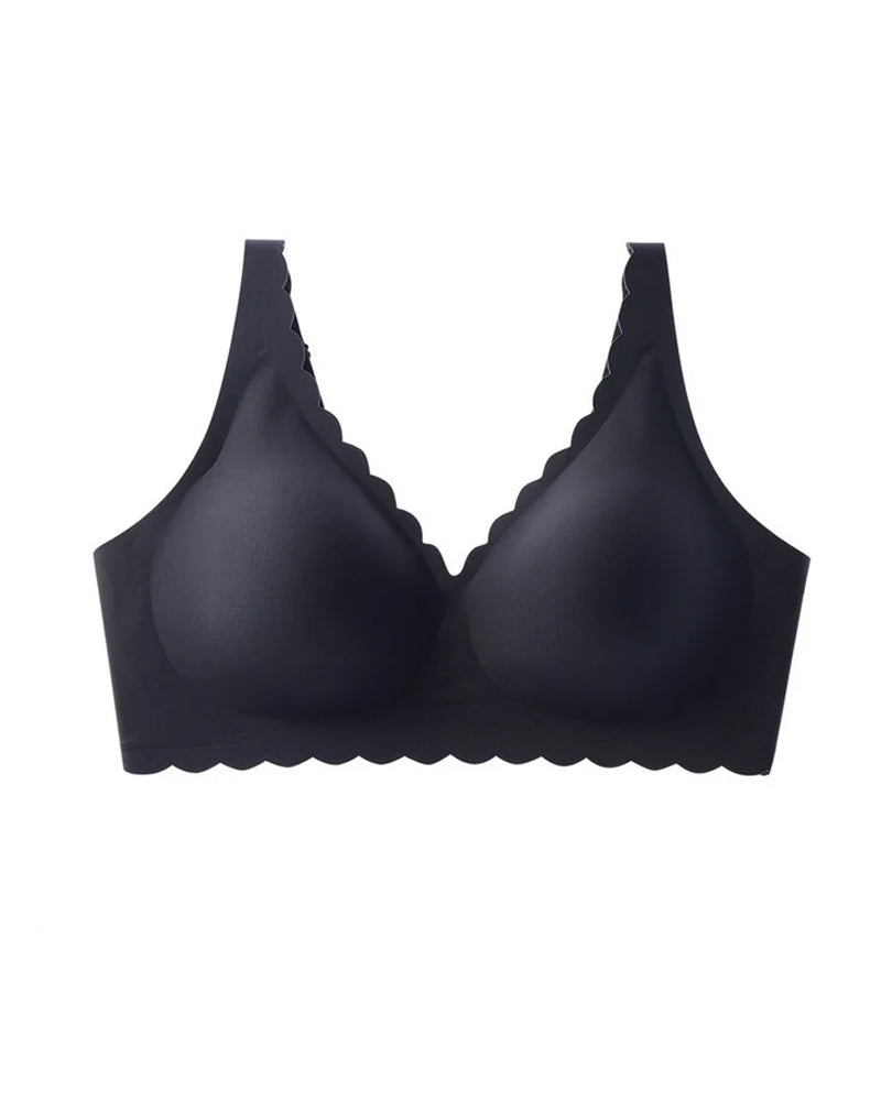 Deep V Wireless Seamless Stretchy Push-up Bra