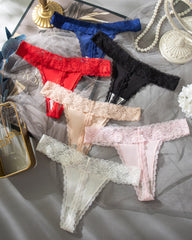 Sexy Pure Cotton Lace Low-rise Seamless Thong