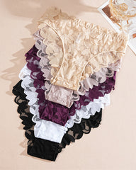 Women's Sexy Lace Floral Mesh Breathable Panties
