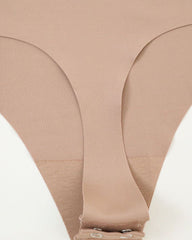 Deep V-neck Seamless Elastic Tummy Control Shaping Adjustable Straps Bodysuit