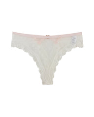 Sexy Polka Dot Lace Cutout See-through Thong