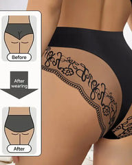 Patchwork Lace Sexy Seamless Elastic Panties