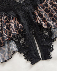 Women's Solid Color Lace Sexy Breathable Lingerie Teddy Bodysuit