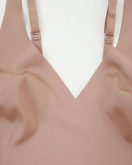 Deep V-neck Seamless Elastic Tummy Control Shaping Adjustable Straps Bodysuit