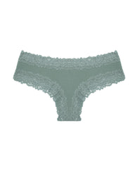 Comfortable Sexy Mid-Rise Lace-Trimmed Cotton Crotch Briefs